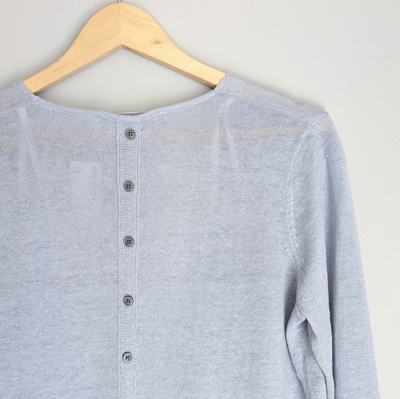 NWT Simons 100% Linen Button-Back Cardigan - Picture 7 of 11